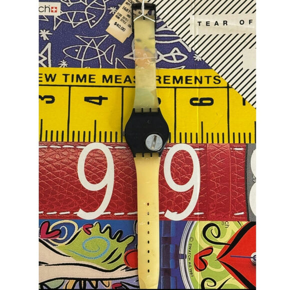 Swatch watch BIG ENUFF GB151 1993 Standard Gents New Old Stock - Picture 4 of 4